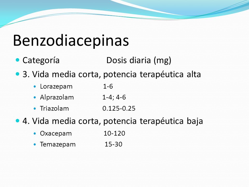 Lorazepam Benzodiacepina De Accion
